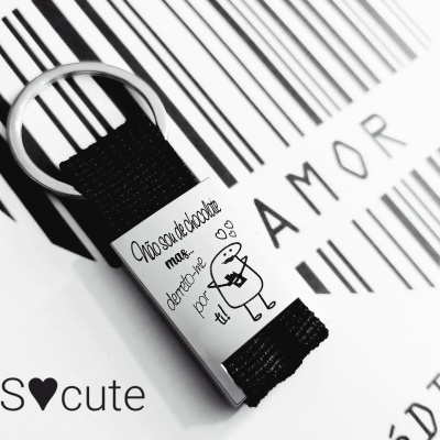 Porta-chaves Flork "Não sou de chocolate mas derreto-me por ti"