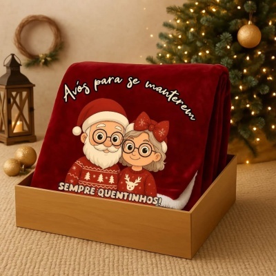 Manta de Natal - avós