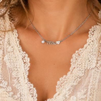 Colares“Mãe” Personalizados em Aço Inoxidável