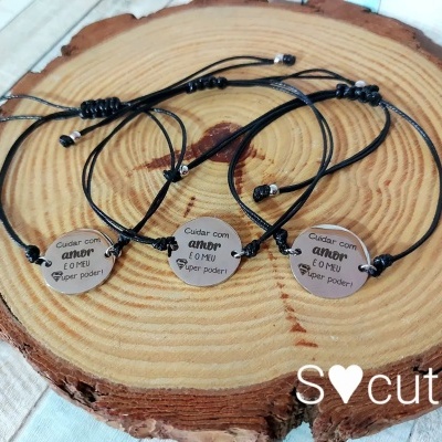 Pulseira Cuidar com amor é o meu super poder
