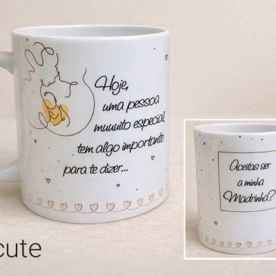 Caneca “Aceitas ser a minha Madrinha?” – Pedido Especial