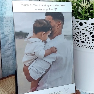 Moldura com mensagem personalizada