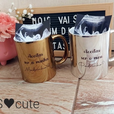 Canecas - convite padrinhos