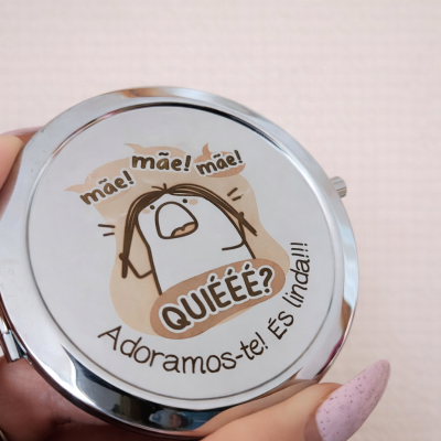 Espelho Compacto para Mãe – Presente Divertido e Amoroso Dia da Mãe