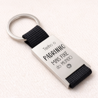 Porta-chaves “Tenho o Padrinho Mais Fixe do Mundo”