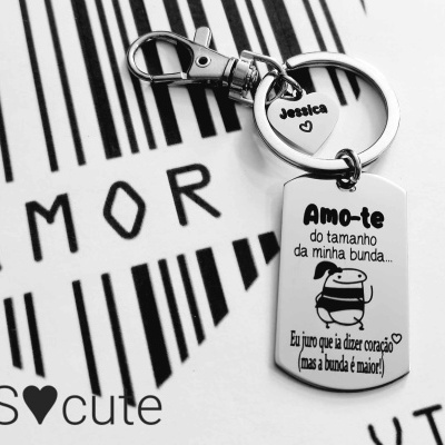 Porta-chaves Flork - Bunda maior que coração