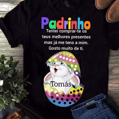 T-shirt Padrinho - especial Páscoa