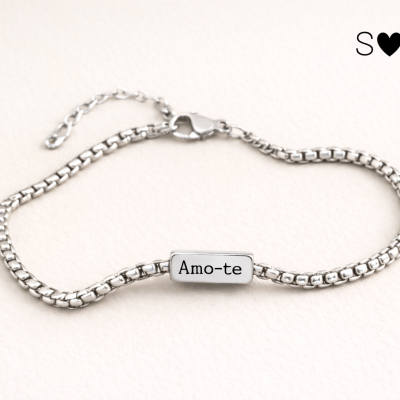 Pulseira Identity Code Namorados/Casais – Gravada