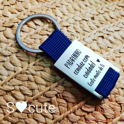 Porta-chaves personalizado - a vossa mensagem