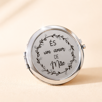 Espelho Personalizado “Mãe” – Um Amor para Levar Sempre Consigo