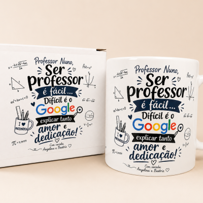 Caneca Personalizada Professor – “Ser professor é fácil…”