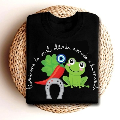 T-Shirt ou Sweat "Livrai-me do mal olhado, amado e humorado!"