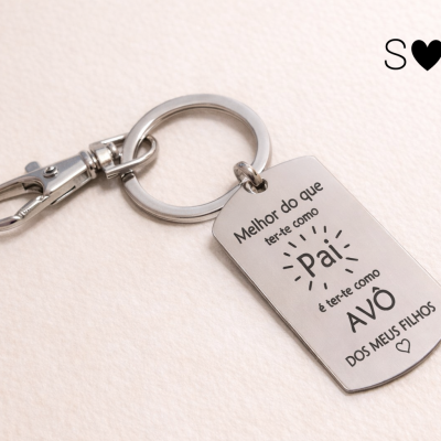 Porta-Chaves Personalizado “Pai & Avô”