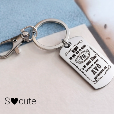 Porta-Chaves Personalizado Pai & Avô – Um Amor que Atravessa Gerações