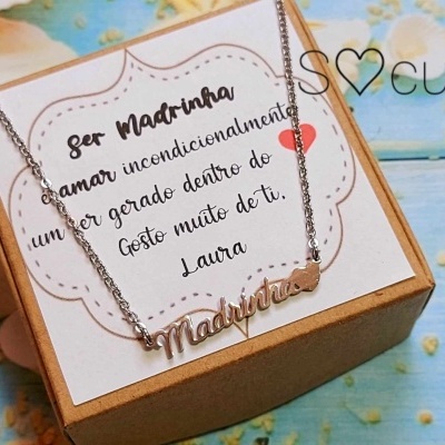 Caixinhas personalizadas - padrinhos