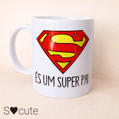 Caneca “És um Super Pai” – Presente Original e Lembrança para Pai