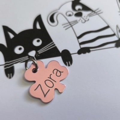 Chapas trevo para animais low cost