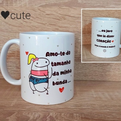Caneca Flork - bunda maior que coração