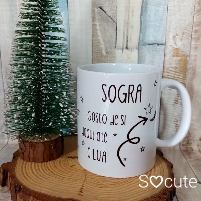 Caneca "SOGRA gosto de si daqui até à lua"