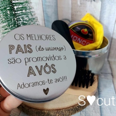 Estojo limpeza sapatos os melhores pais são promovidos a avôs