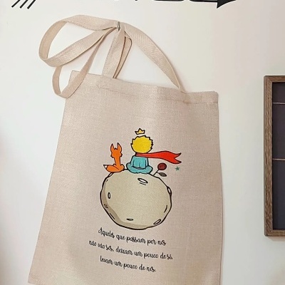 Saco tecido principezinho