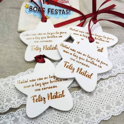 Estrelas de Natal em gesso