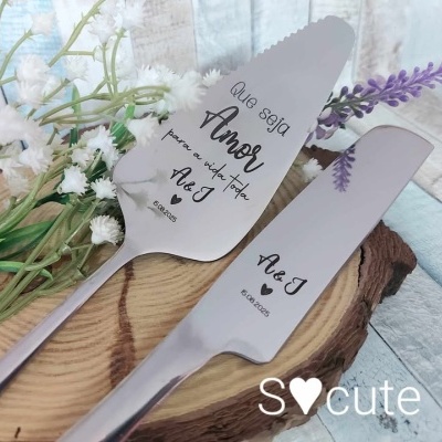 Talheres para Bolo de Casamento