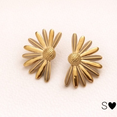 Brincos Essence Bloom Dourado