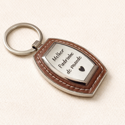 Porta-chaves Melhor Padrinho do Mundo – Presente Especial para Padrinho