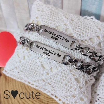 Pulseiras casal personalizadas