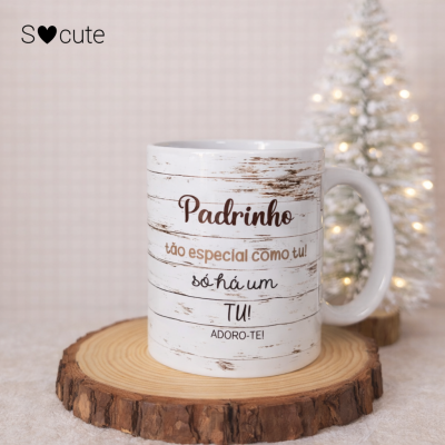 Presente para Padrinho – Caneca Personalizada com Mensagem Especial