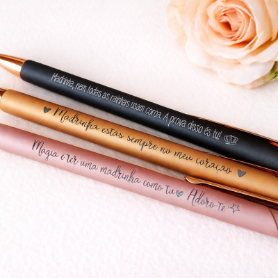 Presente para Madrinha – Caneta Personalizada com Frase Emocional