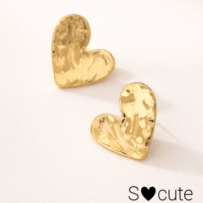 Essence Pure Heart - Brincos Coração em Aço Inoxidável