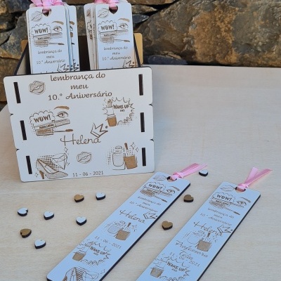 Marcador de livro - Festa Temática