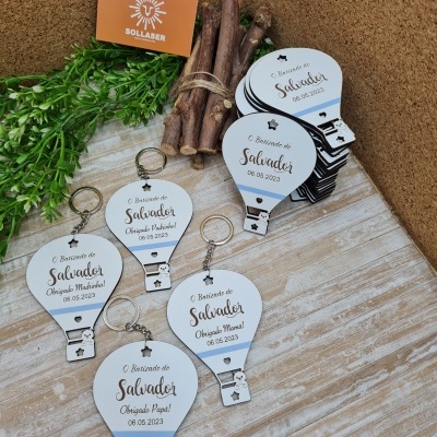 Porta-chaves Balão para Aniversário ou Cerimónia