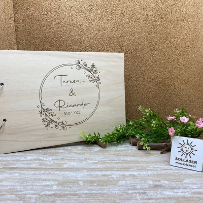 Livro de Honra- Iniciais dos noivos