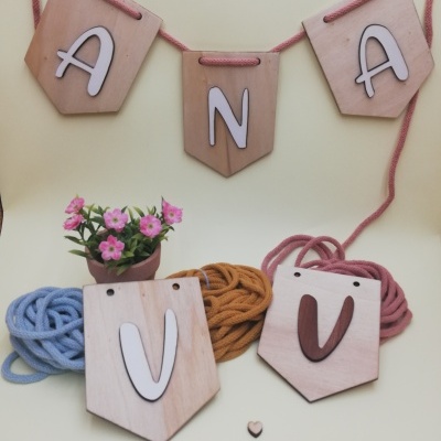 Bandeiras com o nome