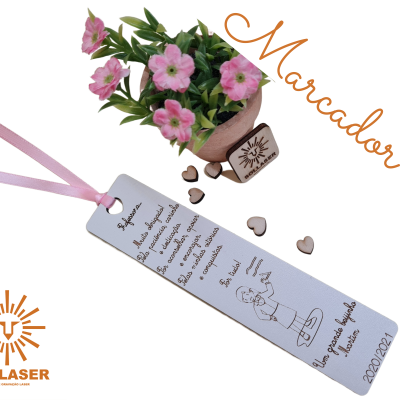 Marcador de livro - Tema escolar