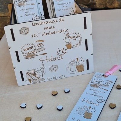 Marcador de livro - Festa Temática