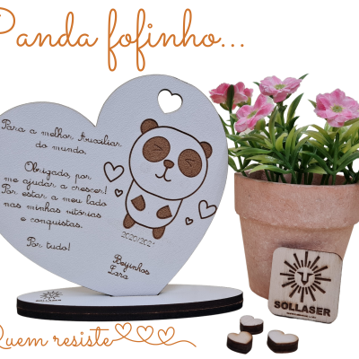 Coração - íman, fita ou base.