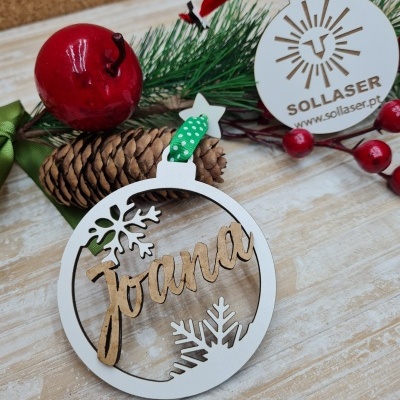 Bola Nome em cor Natural