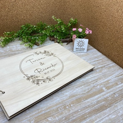 Livro de Honra- Iniciais dos noivos