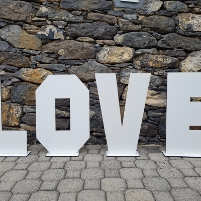 Letras ou números de 60cm de altura