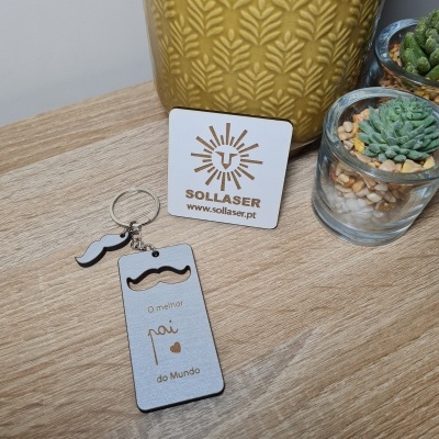 Porta-chaves "O Melhor Pai do Mundo"