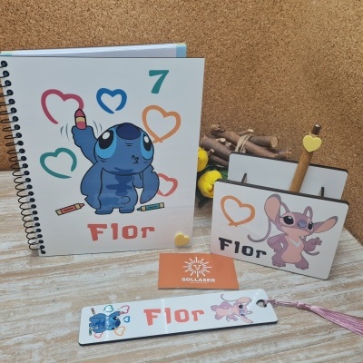 Material escolar: " Lilo e Stitch and Angela"