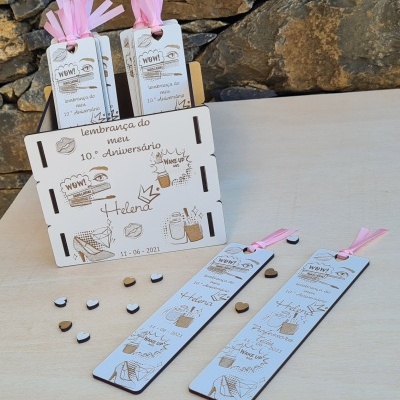 Marcador de livro - Festa Temática