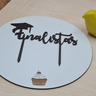 Topo de Bolo: "Finalista(s)"