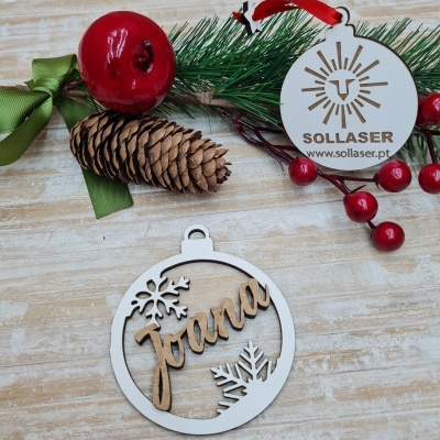 Bola Nome em cor Natural