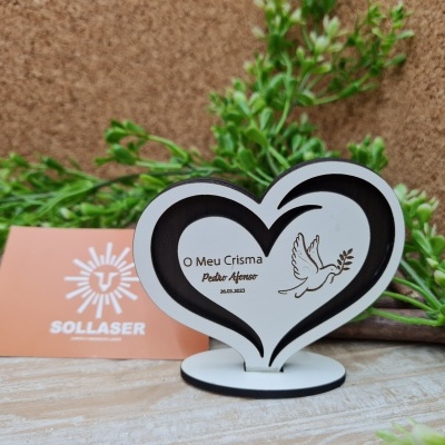 Lembrança - Coração com fundo