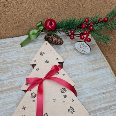 Caixa Árvore de Natal em Choupo